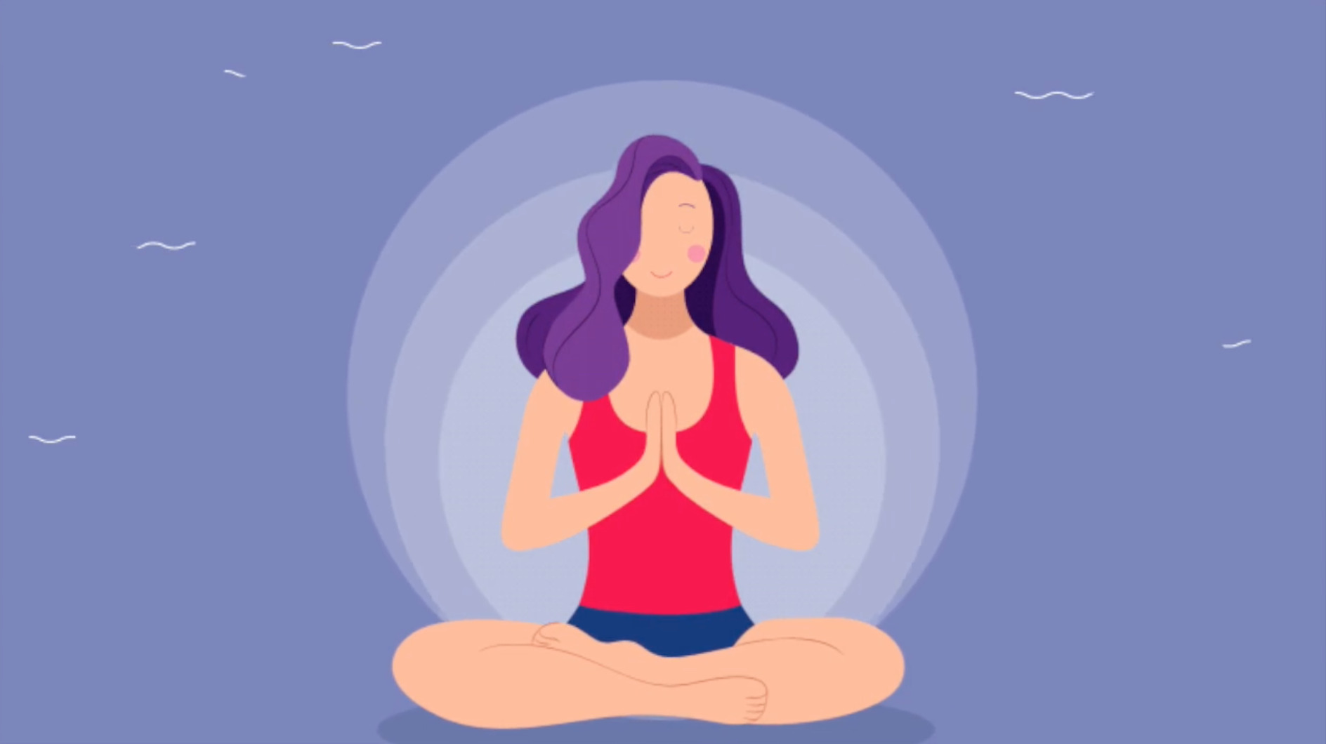 Introduction to Meditation video teaches breathing, wellness and focus